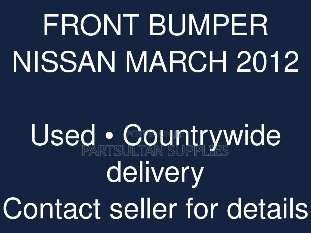 Front Bumper Nissan March 2012
