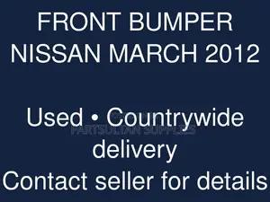 Front Bumper Nissan March 2012