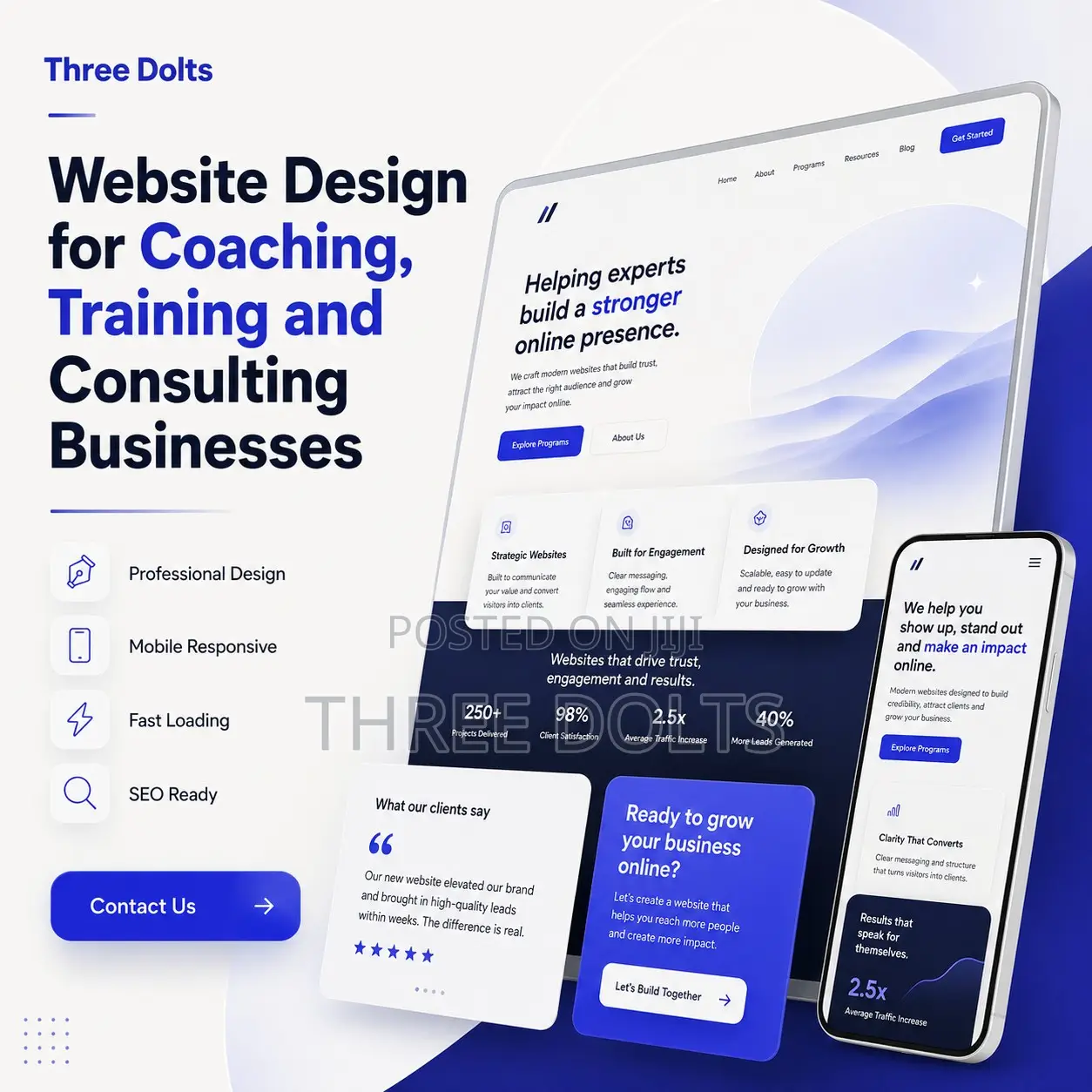 Website Design for Coaching, Training and Consulting Businesses