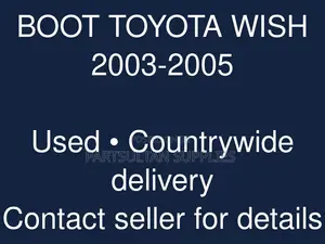 Boot Toyota Wish 2003-2005