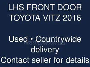LHS Front Door Toyota Vitz 2016
