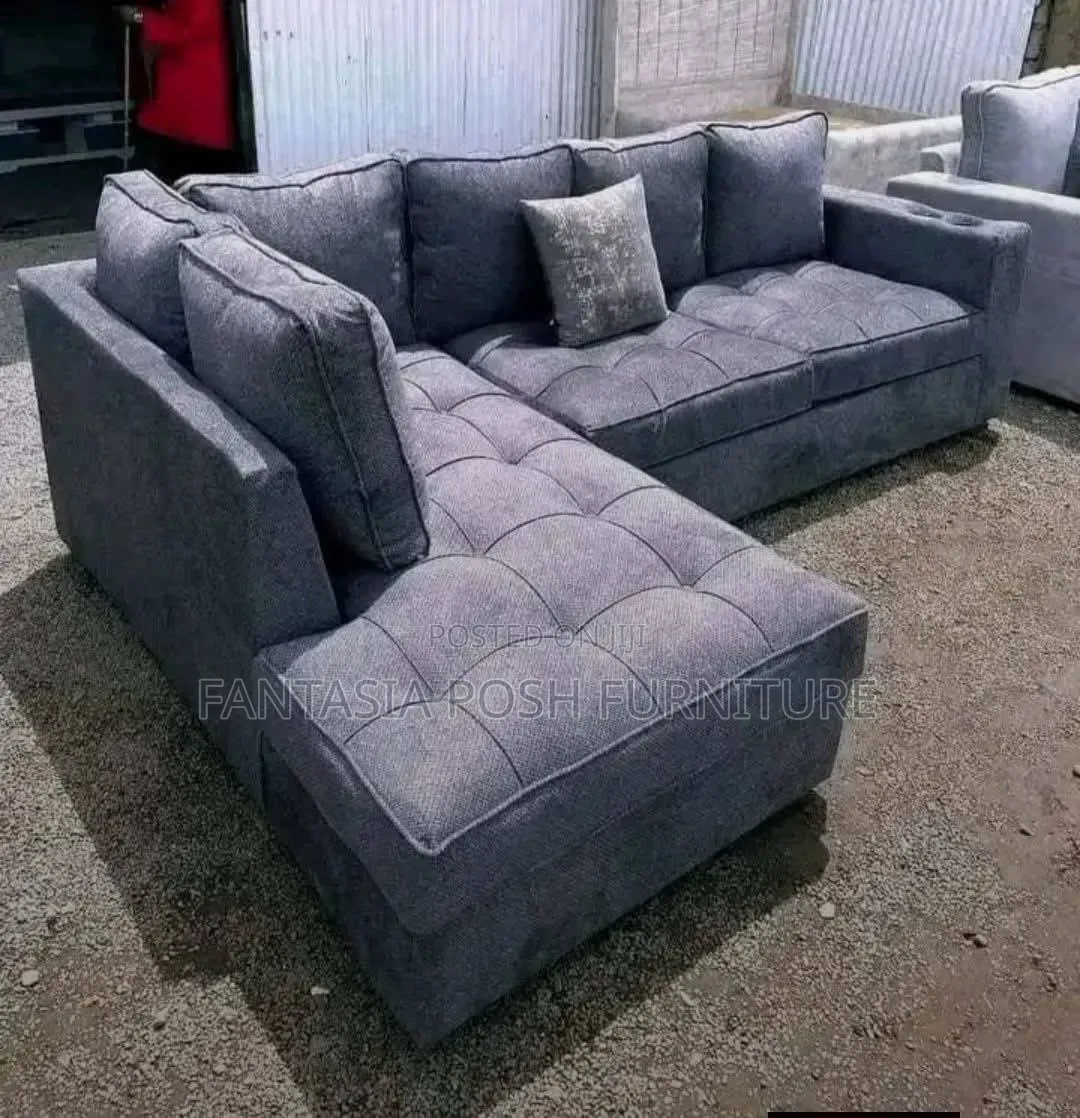 Grey 5-Seater Corner Seat