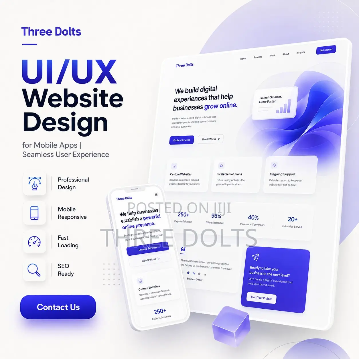 UI/UX Website Design for Mobile Apps | Seamless User Experience