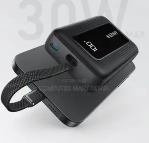 Anker 30W 10,000mAh High-Speed Power Bank With Built-in USB-C Cable