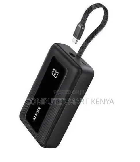 Anker 30W 10,000mAh High-Speed Power Bank With Built-in USB-C Cable