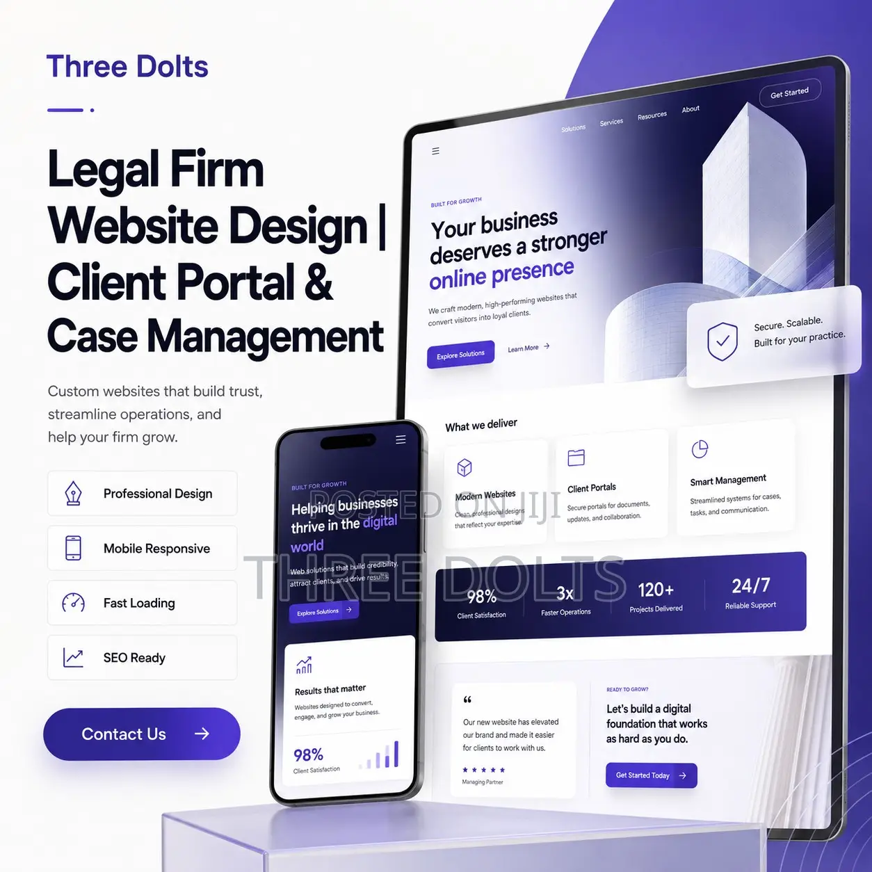 Legal Firm Website Design | Client Portal Case Management