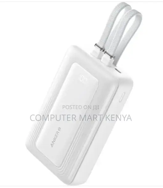 Anker Wireless Power Bank 30W Built-in USB-C Cable White