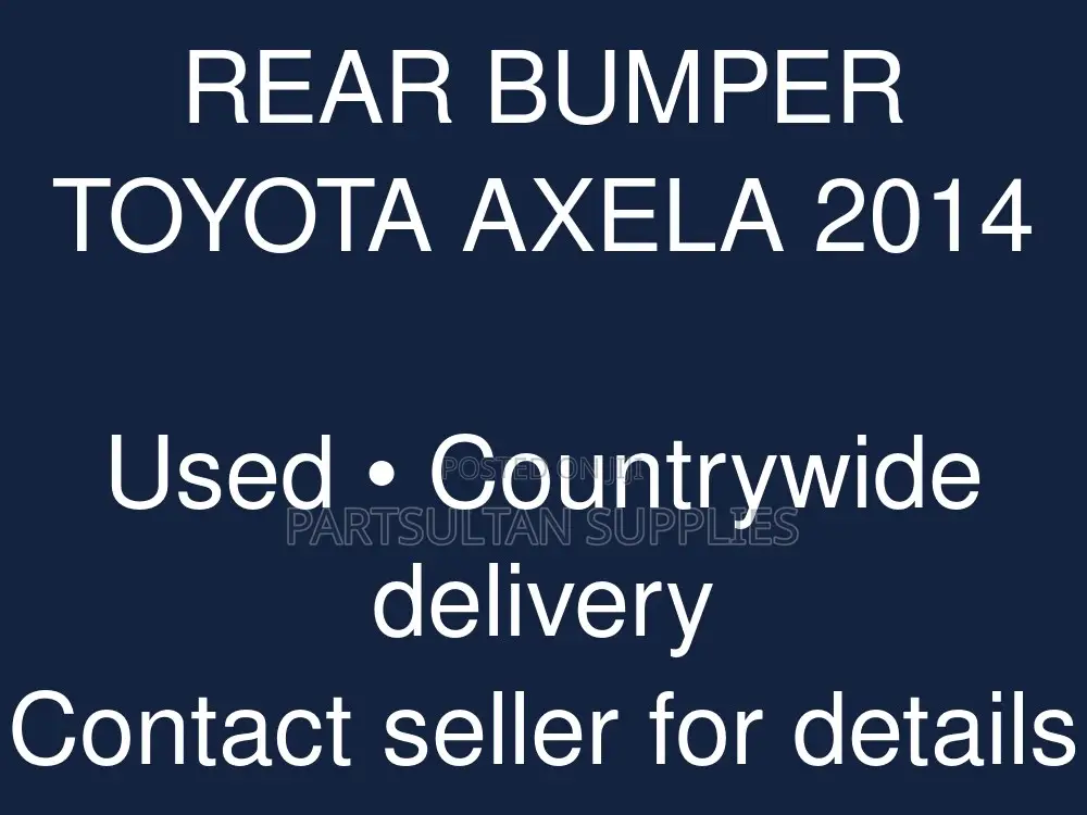 Rear Bumper Toyota Axela 2014