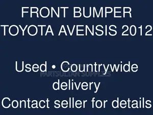 Front Bumper Toyota Avensis 2012