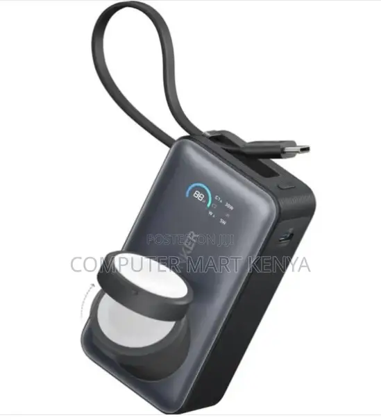 Anker MagGo 10kmAh, 30W Built in USB-C Cable, Made for Apple Watch