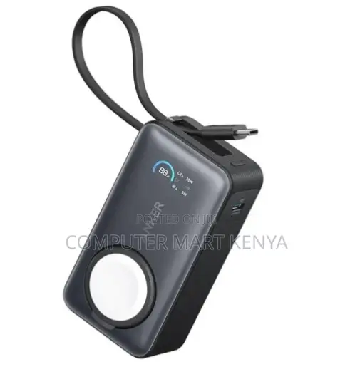 Anker MagGo 10kmAh, 30W Built in USB-C Cable, Made for Apple Watch
