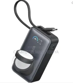 Anker MagGo 10kmAh, 30W Built in USB-C Cable, Made for Apple Watch
