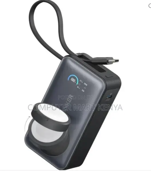 Anker MagGo 10kmAh, 30W Built in USB-C Cable, Made for Apple Watch