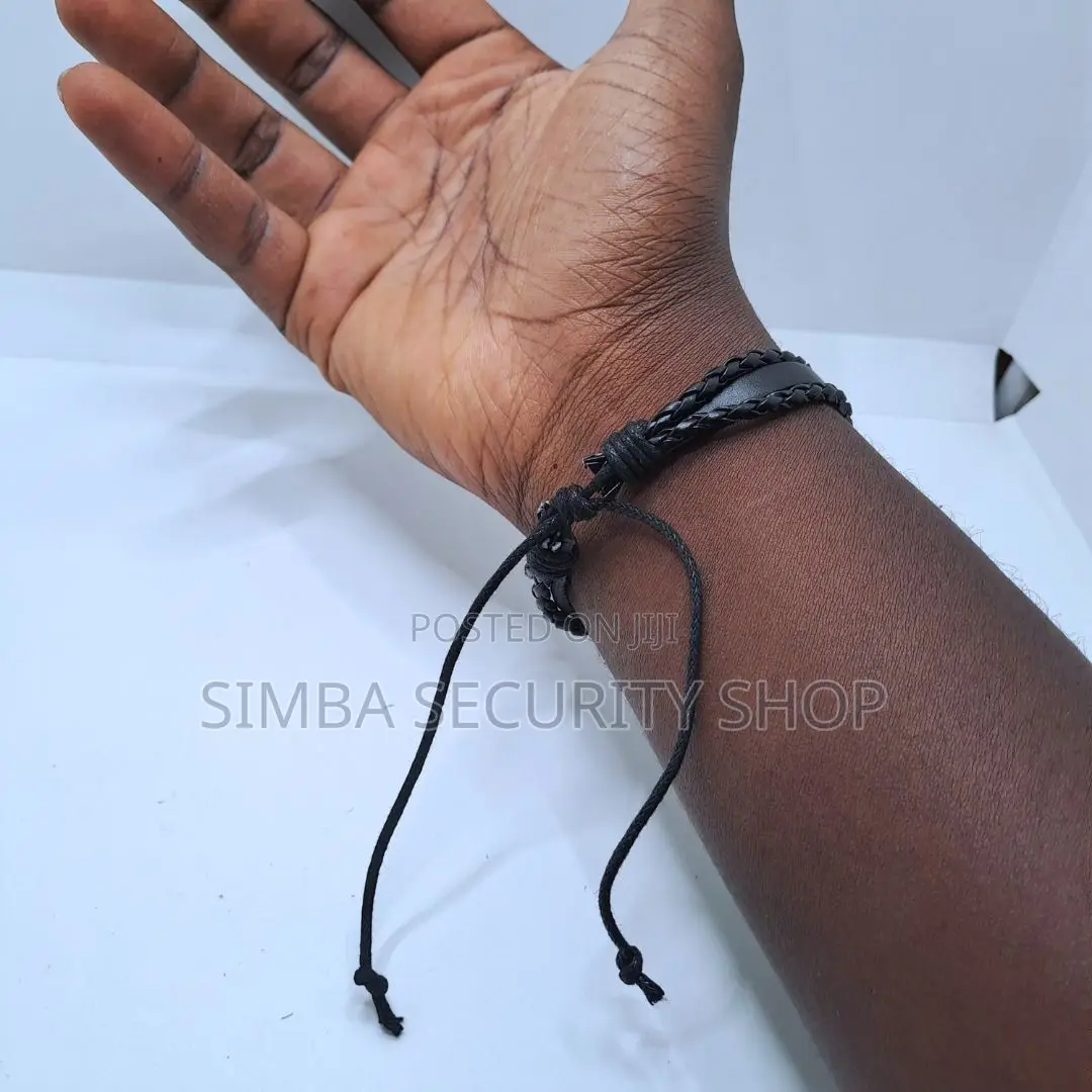 Kenyan Flag Bracelet Kenya Bangle Woven Leather Wristband Souvenir