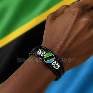 Tanzania Flag Bracelet Tanzanian Bangle Wristband Safari Gift National