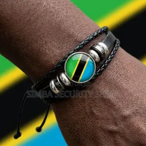 Tanzania Flag Bracelet Tanzanian Bangle Wristband Safari Gift National