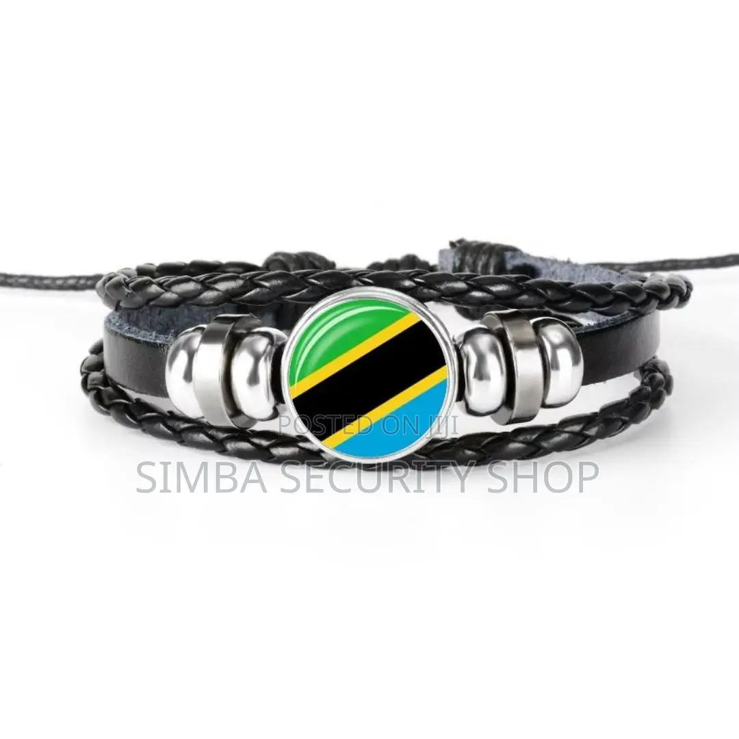 Tanzania Flag Bracelet Tanzanian Bangle Wristband Safari Gift National