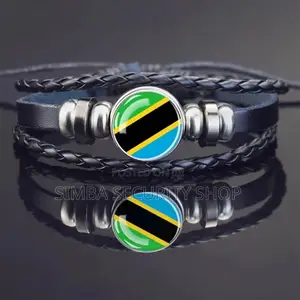 Tanzania Flag Bracelet Tanzanian Bangle Wristband Safari Gift National