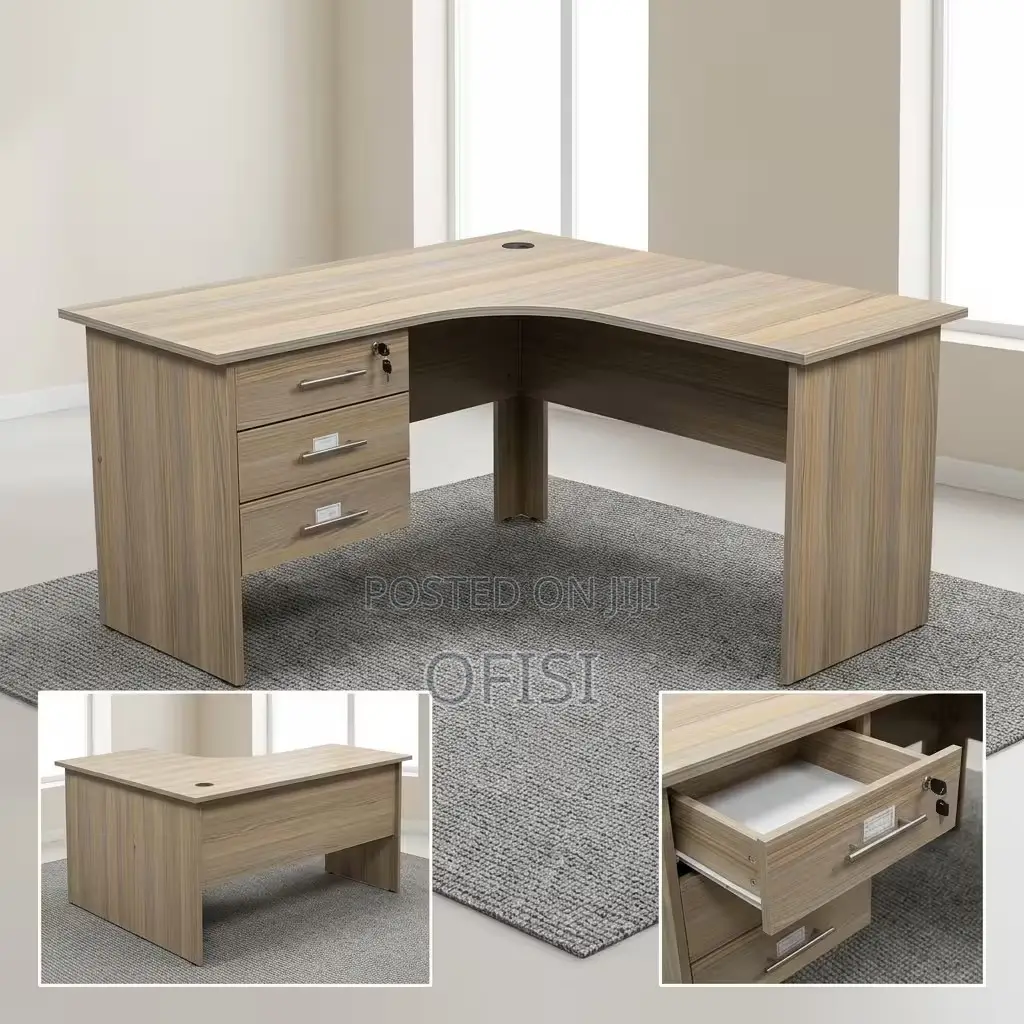Office Desk; 120CM L-Shaped Office Desk