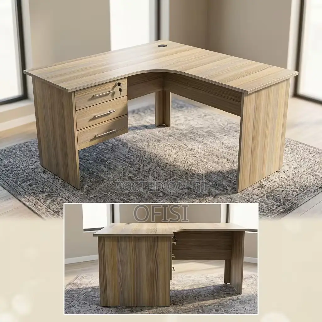 Office Desk; 120CM L-Shaped Office Desk