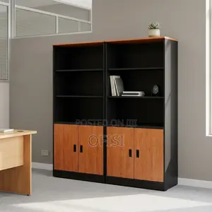 Bookshelf; Modern Wooden Display Home Office Bookshelf