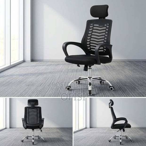 Office Chair; Swivel Headrest Office Seat - thumbnail 4