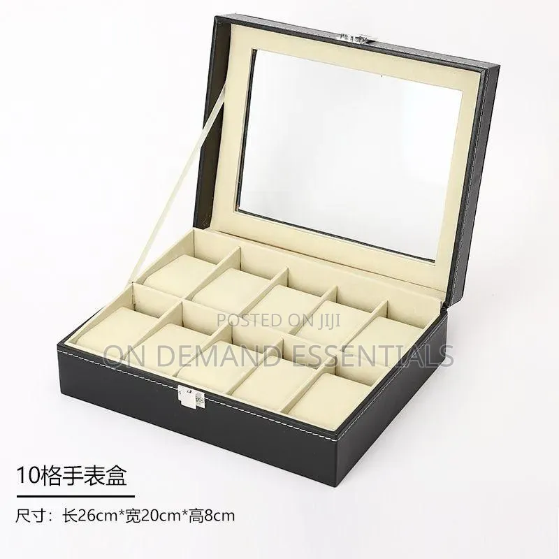 12 Watches Black Watch Organizer