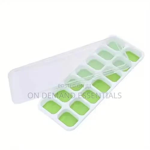 14 Holes Ice Cube Tray With Silicone Base Lid - thumbnail 9