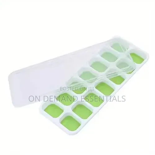 14 Holes Ice Cube Tray With Silicone Base Lid