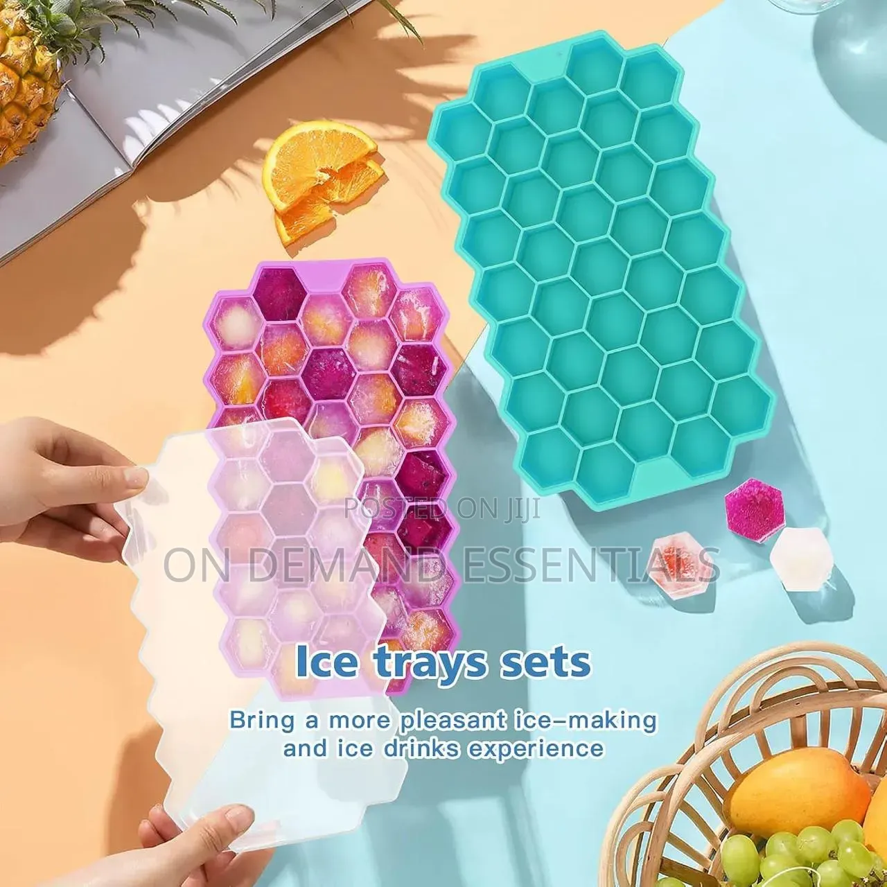 Reusable Honeycomb Silicone Icecube Mould