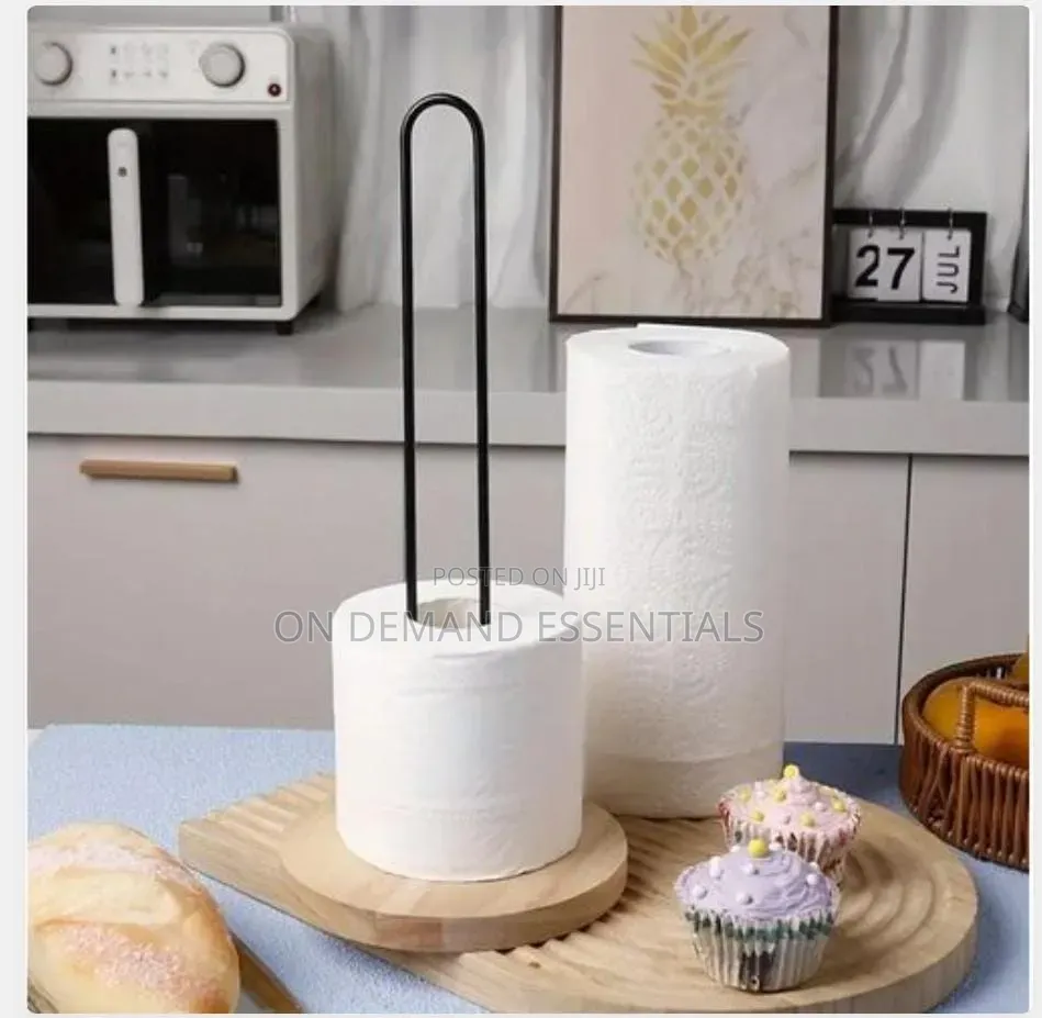 Wooden Base Serviette Holder - Available in Black, White