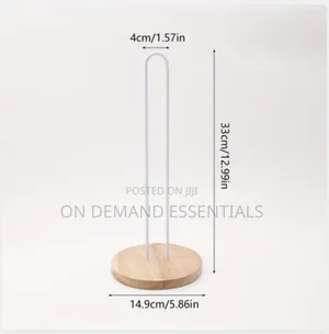 Wooden Base Serviette Holder - Available in Black, White