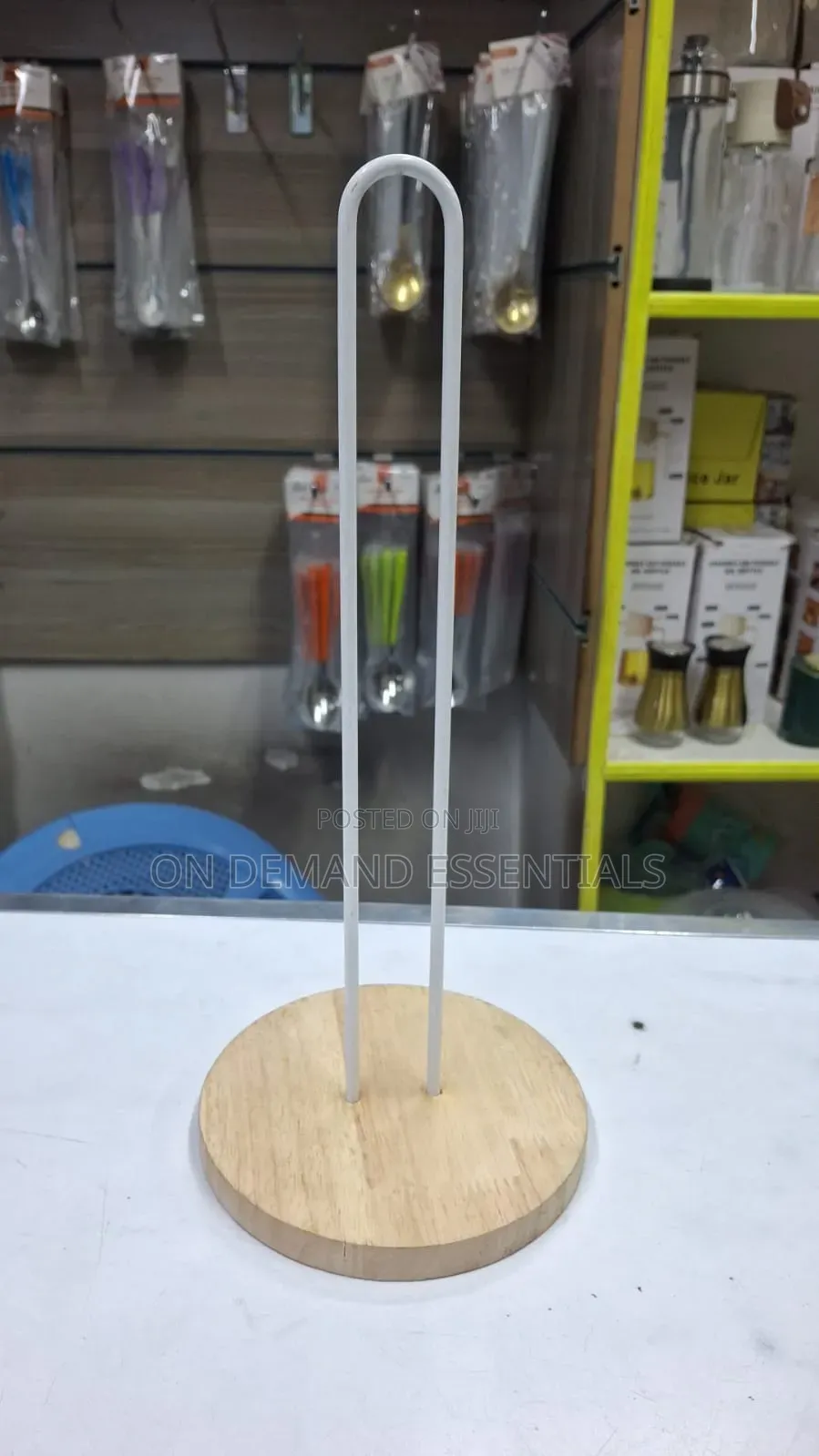 Wooden Base Serviette Holder - Available in Black, White
