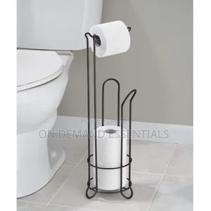 Metallic Toilet Tissue Holder - Colour: Black