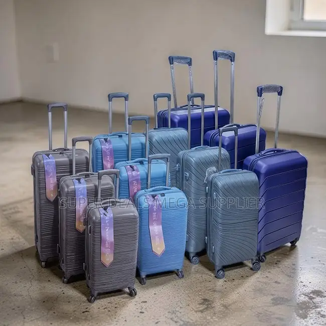 Travel Ready 3 in 1 Unbreakable Rubber Suitcase Briefcase Travel Bags