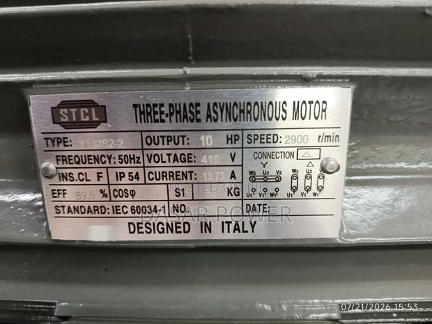 10hp STCL Electric Motor 3 Phase. - thumbnail 2