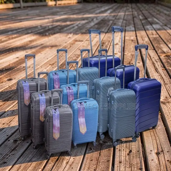Luxurious 3 in 1 Unbreakable Rubber Suitcase Briefcase Travel Bags