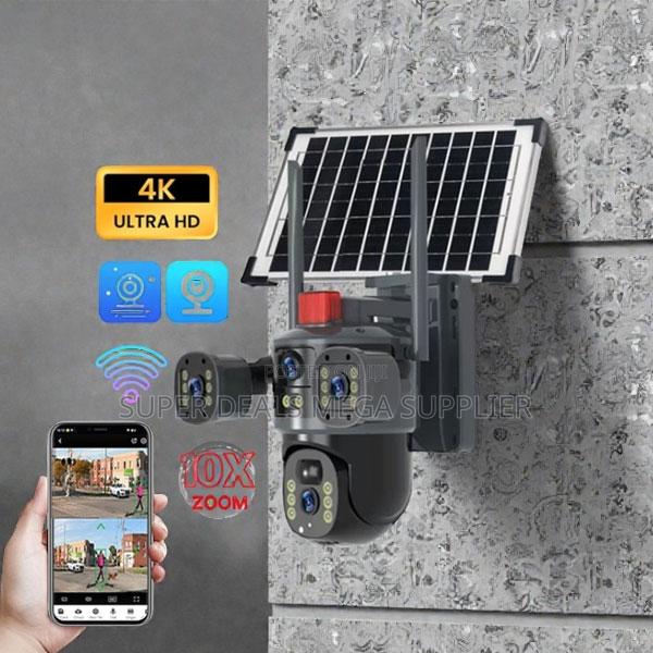 Outdoor Security 20MP 4G PTZ Dual Three Triple Lens Solar Camera