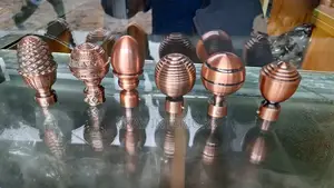 Brown, Different Designs, Powder Coated Rod Flowers