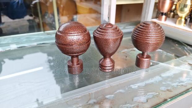 Brown, Different Designs, Powder Coated Rod Flowers - thumbnail 2