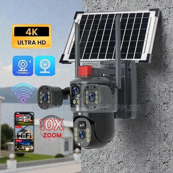V380 Pro App 20MP 4G PTZ Dual Three Triple Lens Solar Camera