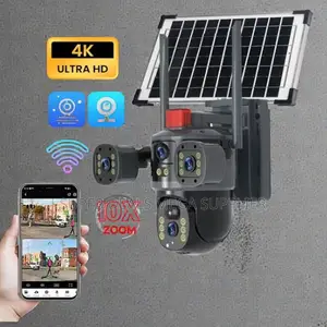 Auto Human Tracking 20MP 4G PTZ Dual Three Triple Lens Solar Camera