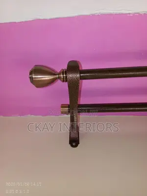 Stylish and Strong Double Powder Coated Curtain Rods