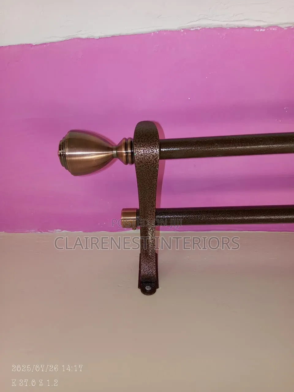Stylish and Strong Double Powder Coated Curtain Rods