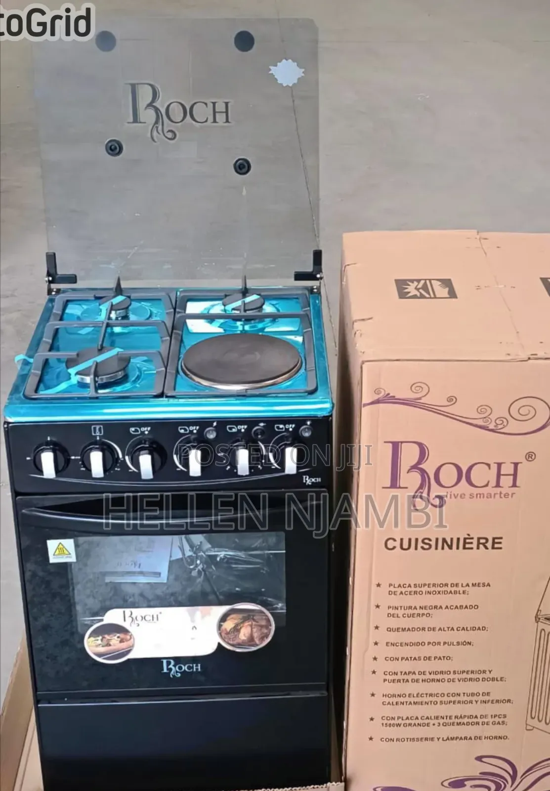Roch Black 50×55 Standing 3+1 Cooker