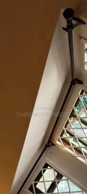 Corner Windows, Powder Coated Window Curtain Rods