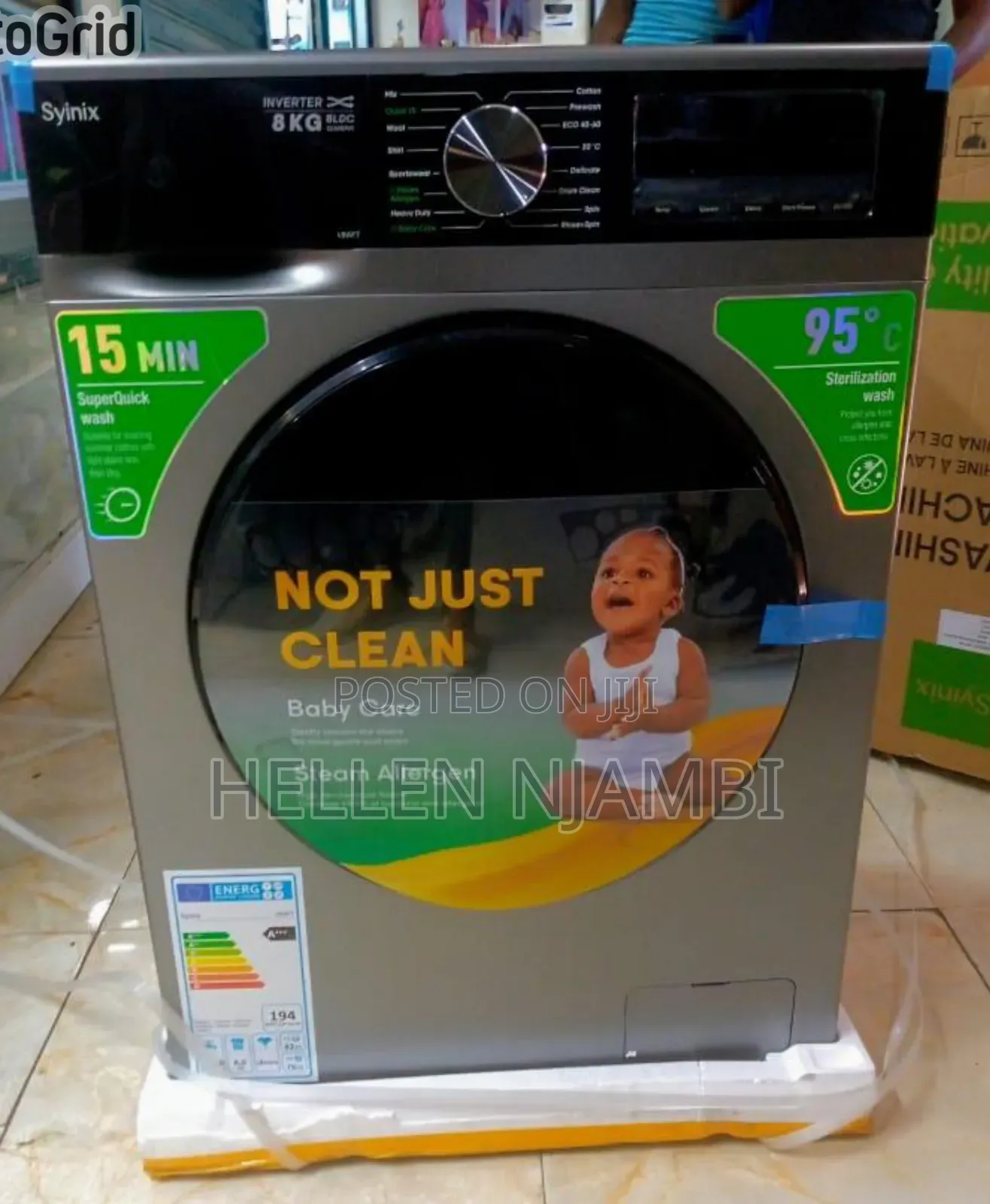 Syinix New Model 8kgs Front Load Washing Machine.