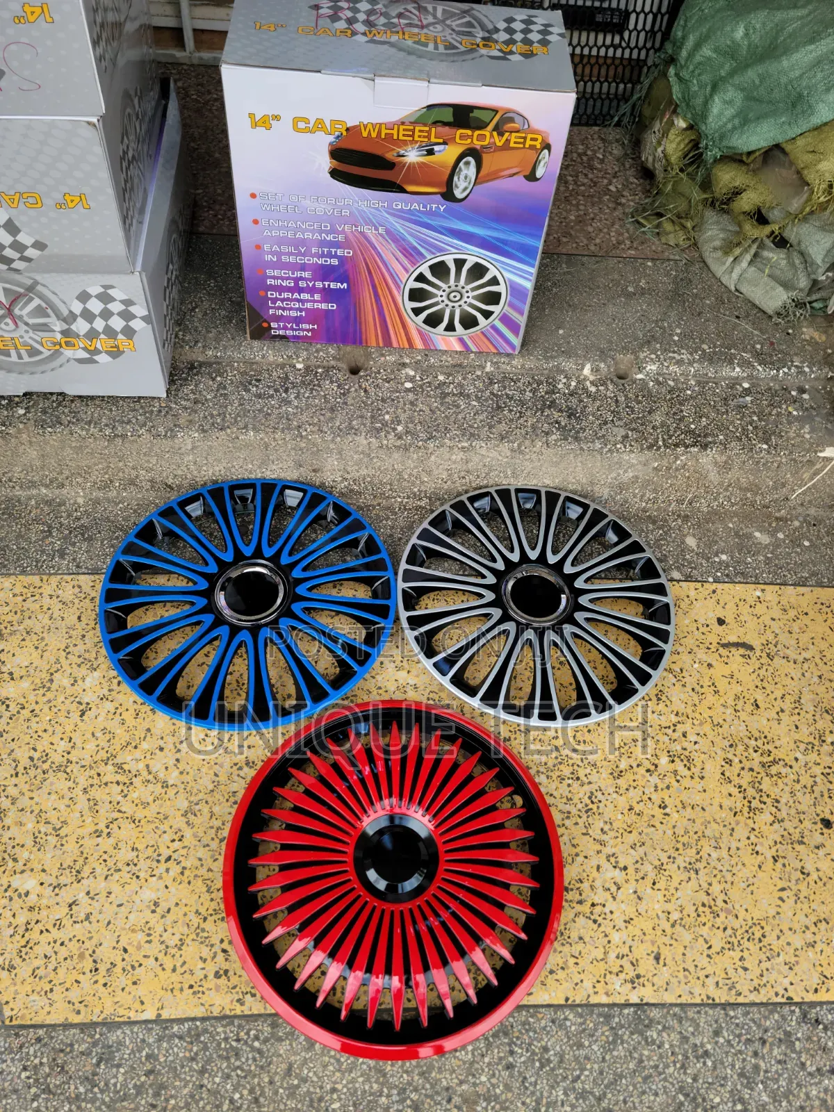 4 PCS 14 Inch Wheel Trim Covers Hub Caps