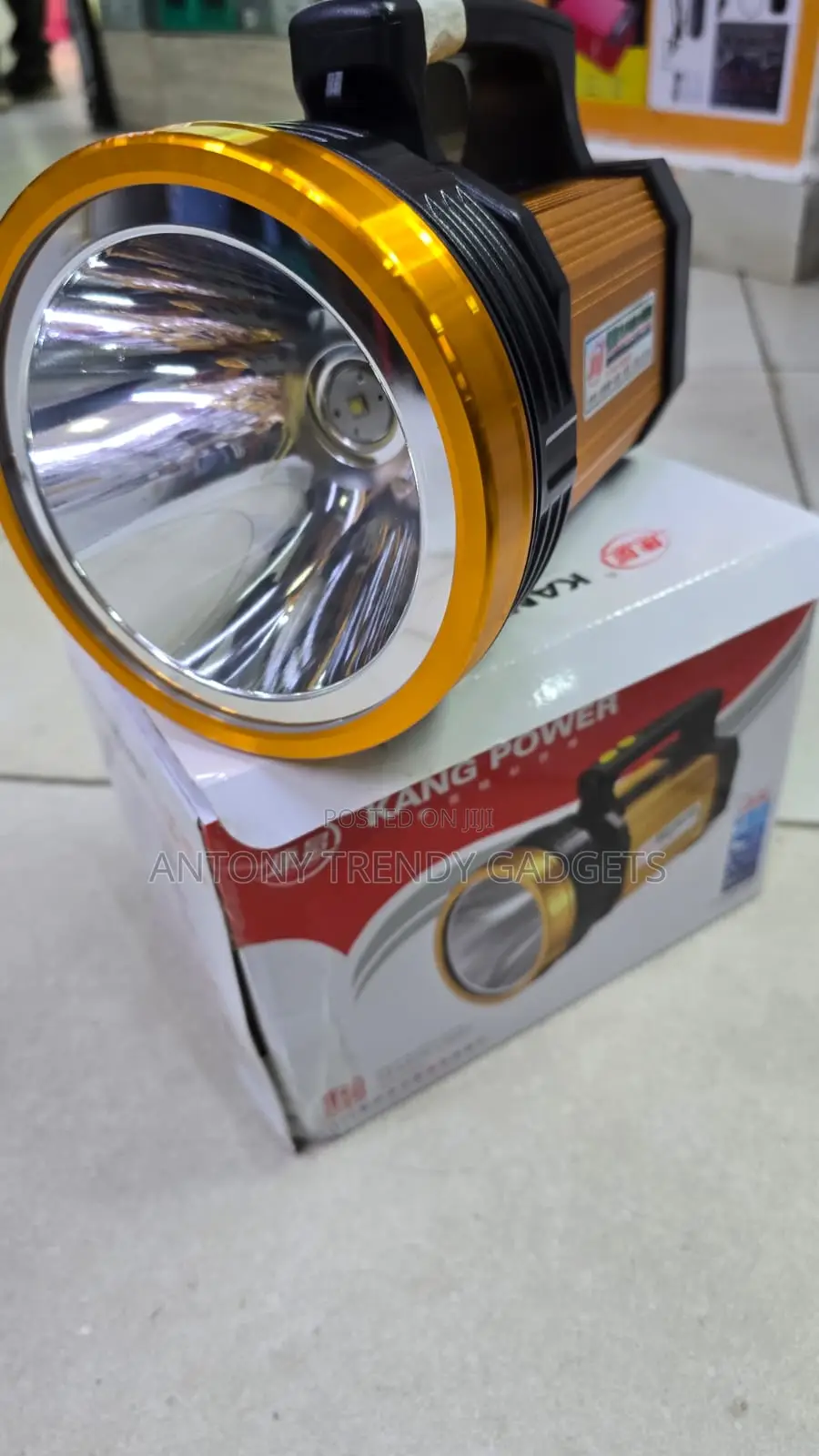 Kang Power Rechargeable LED Searchlight High Power Torch