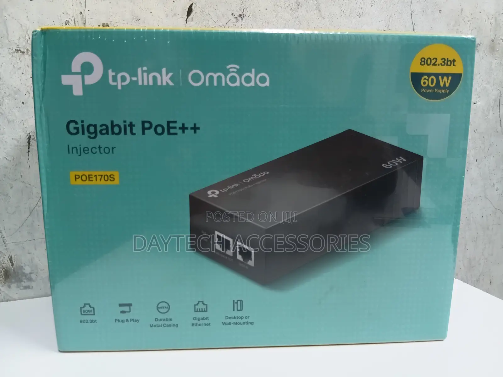 TP-Link TL-POE170S PoE++ Injector Adapter With 2 Gigabit Ports (60W)